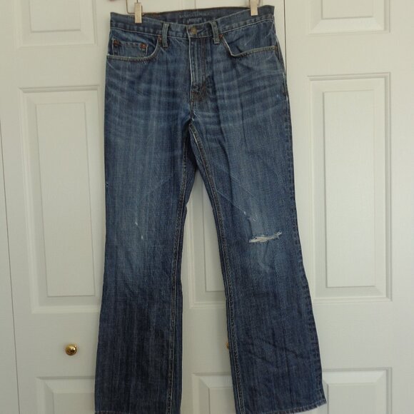 Banana Republic Men's Boot Fit Denim‎ Dark Wash Jeans Size W31 L32 - Picture 2 of 10